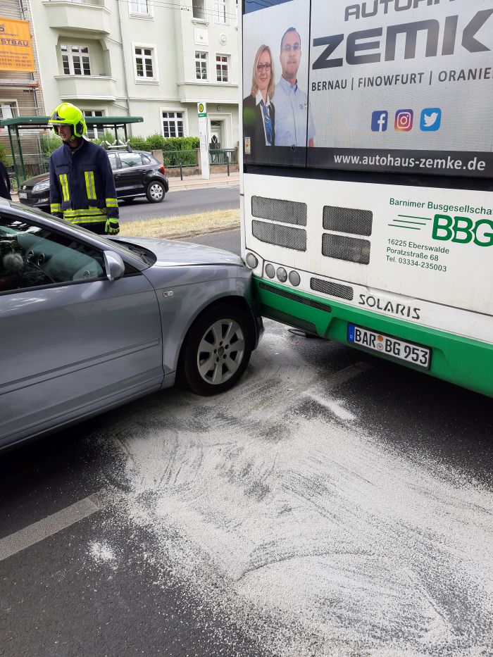 Eberswalder Berufsfeuerwehr vor Ort